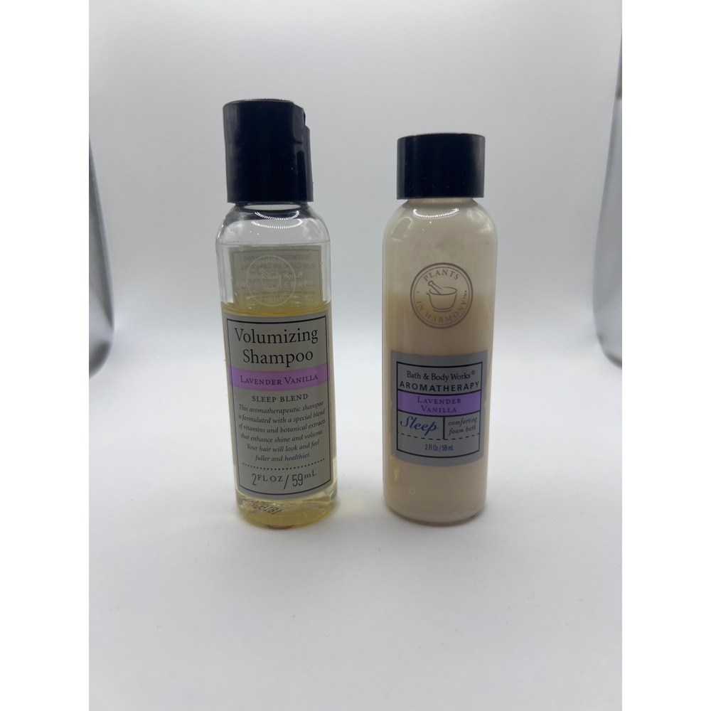 Bath & Body Works Aromatherapy Lavender Vanilla Sleep Blend Shampoo + Foam Bath